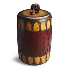 Leather Drum Table, Belen Kox