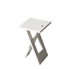 Hammond Folding Side Table, White