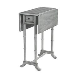 Darrow Drop-Leaf Side Table, Gray