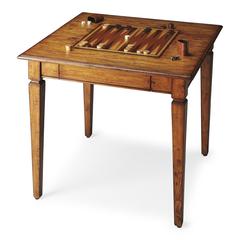 Breckinridge Rustic Game Table, Light Brown