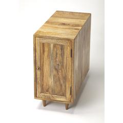 Conrad Modern End Table, Light Brown