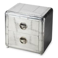 Midway Aviator Side Table, Silver