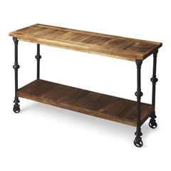 Fontainebleau Industrial Chic Console Table, Multi-Color