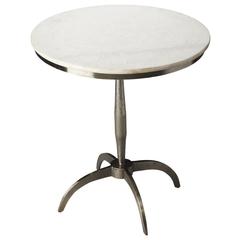 Palmilla Marble & Metal Side Table, Multi-Color