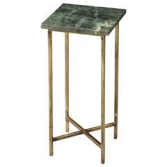 Versilia Green Marble Scatter Side  Table, Green