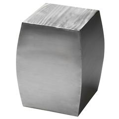 Getty Stainless Steel Side Table, Silver