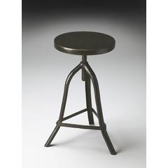Fullerton Round Swivel 26"  Counter Stool, Black