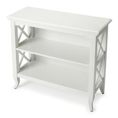 Newport 32"W 2 Shelf Bookcase, White