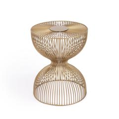 Nicholas Metal Side Table, Gold