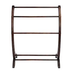 Wooden Blanket Stand, Transitional Quilt Rack for Bedroom and Living Room