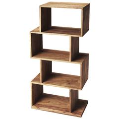 Stockholm 4 Shelf 21.5"W Etagere Bookshelf, Light Brown