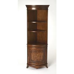 Olive Ash Burl Corner Cabinet, Belen Kox