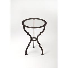 Yvonne Metal Side Table, Black