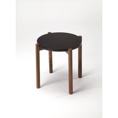 Del Mar Modern Side Table, Black