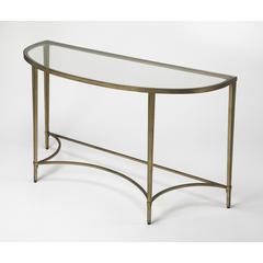 Monica Demilne Console Table, Gold