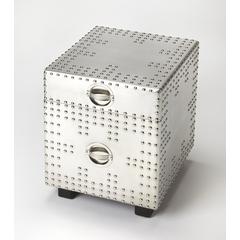 Iconic Metal File Cabinet, Silver
