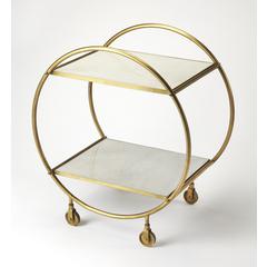 Orian Marble & Metal Bar Cart, Multi-Color