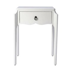 1-Drawer Nightstand with Storage, Transitional Bedside Table for Bedroom