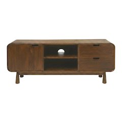 Mid-Century TV Stand with Drawers, Modern Entertainment Console for Living Room