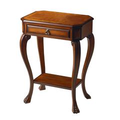 Channing One Drawer Console Table, Medium Brown