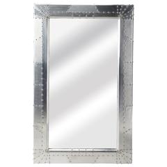 Midway Aviator Wall Mirror, Silver