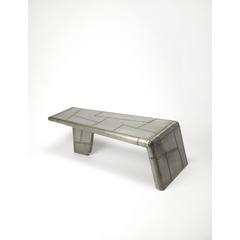 Midway Aviator Metal Coffee Table, Silver
