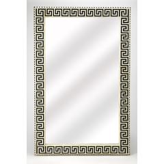 Eternity Bone Inlay Wall Mirrored, Black and White