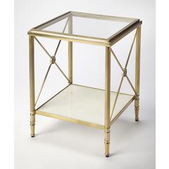 Taren End Table, Gold