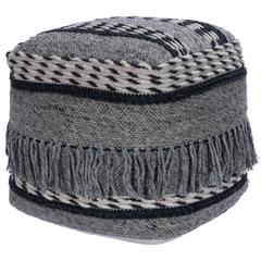 Brynn Square Pouffe, Gray