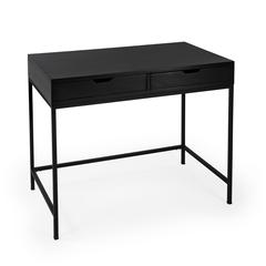 Belka  Desk with Drawers, Black