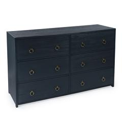 Lark 6 Drawer Dresser, Navy Blue