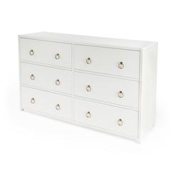 Lark 6 Drawer Dresser, White