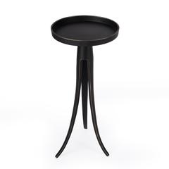 Monique Large Pedestal Side Table, Black