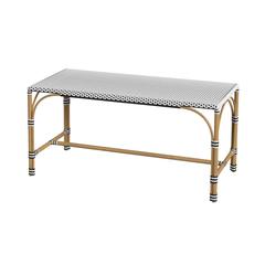 Tobias 40 in. W Outdoor Rectangular Rattan Dining Bench