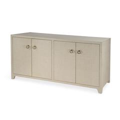 Bar Harbor Raffia 4 Door 70" Sideboard, Natural