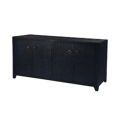 Navy Buffet Cabinet with Storage – Sideboard Buffet Cabinet for Entryway