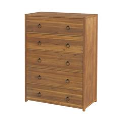 Lark 5 Drawer Dresser, Light Brown