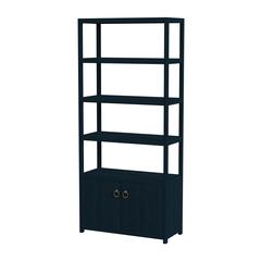 Lark  4- Tier Etagere  Etagere Bookcase, Navy Blue
