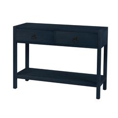 Lark 44"  Wood Console Table, Navy Blue