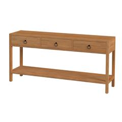 Lark 3 Drawer 65" Console Table, Light Brown