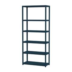 Lark 5 Tier 30Wx75H Etagere Bookcase, Navy Blue