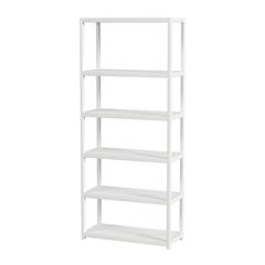Lark 5 Tier 30Wx75H Etagere Bookcase, White