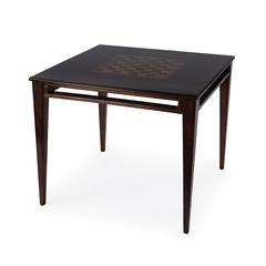 Daltrey 36" Square Game Table, Dark Brown