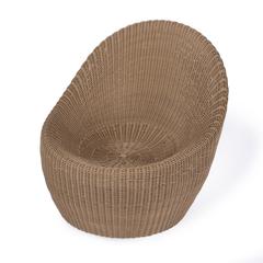 Delmar Rattan Outdoor Nest Chair, Natural