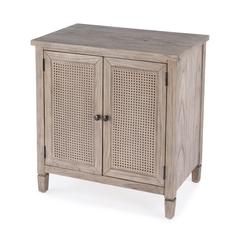 Flagstaff 2-Door Cane Cabinet, Natural