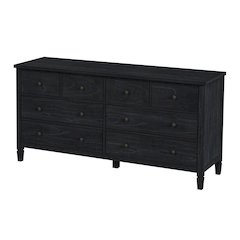 Flagstaff 8-Drawer Dresser, Black