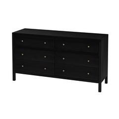Nora 6-Drawer Dresser, Coffee