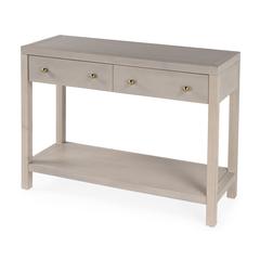 Nora 2 Drawer Console Table, Taupe