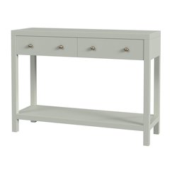 Nora 2 Drawer Console Table, Green