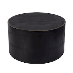 Tundra 31.5 in. W Round Stainless Steel Coffee Table, Bronze